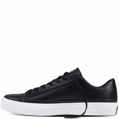 Converse Chuck Taylor All Star Modern Low Tops Mens - Black/Black/White Shoes (209QRWGV)